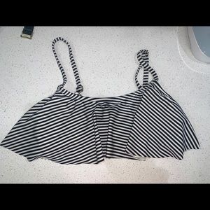 striped bikini top